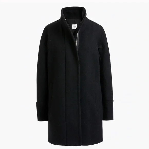 J. Crew Factory Black Pea Coat - Picture 2 of 12